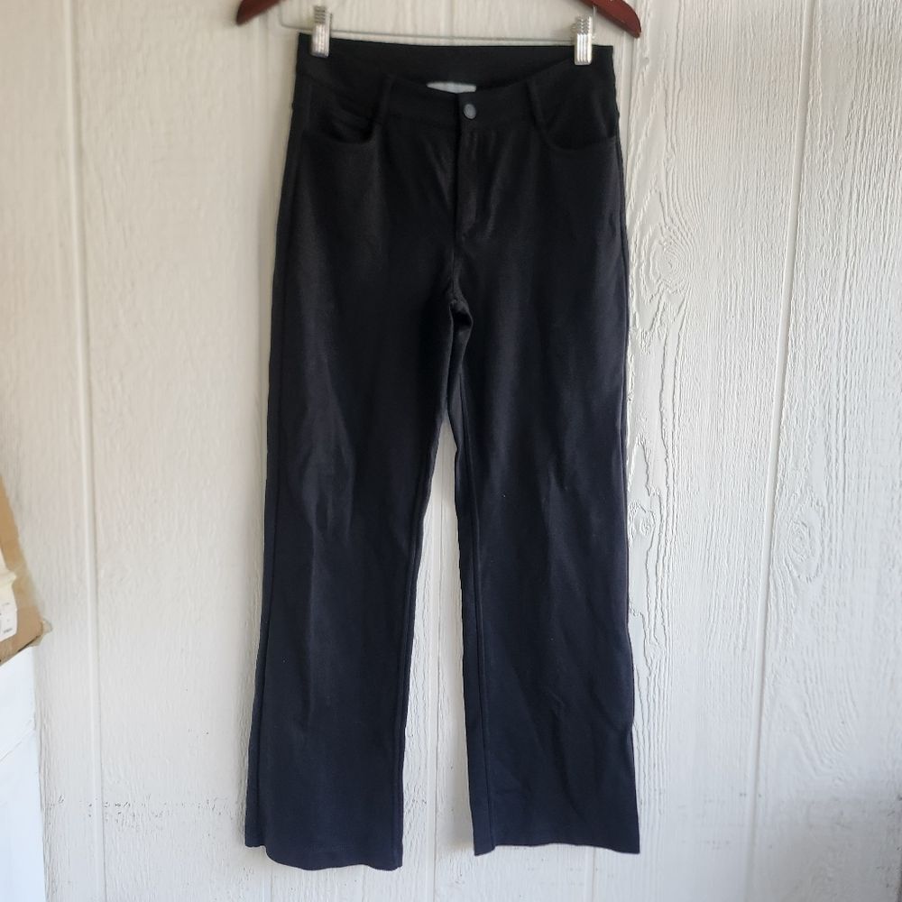 Athleta Black Womens Straight Leg Pants